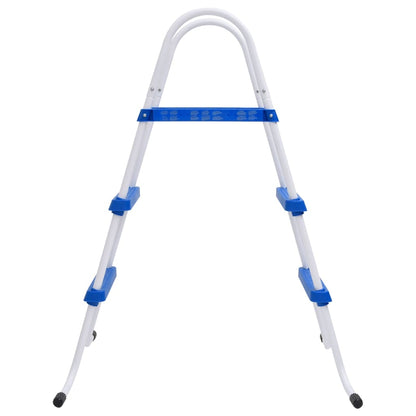 Pool Ladder Blue and White 84 cm Steel