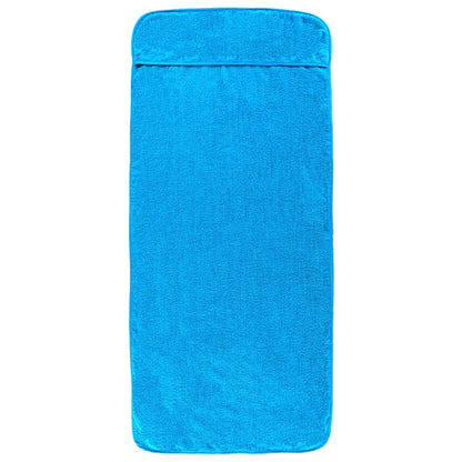 Beach Towels 2 pcs Turquoise 60x135 cm Fabric 400 GSM