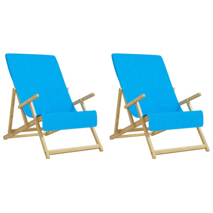 Beach Towels 2 pcs Turquoise 60x135 cm Fabric 400 GSM