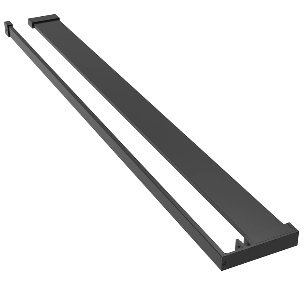 Shower Shelf for Walk-in Shower Wall Black 100 cm Aluminium