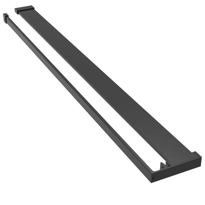 Shower Shelf for Walk-in Shower Wall Black 118 cm Aluminium