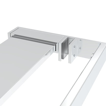 Shower Shelf for Walk-in Shower Wall Chrome 80 cm Aluminium