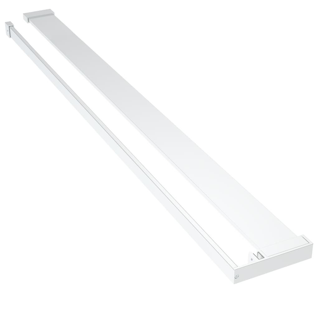 Shower Shelf for Walk-in Shower Wall Chrome 115 cm Aluminium