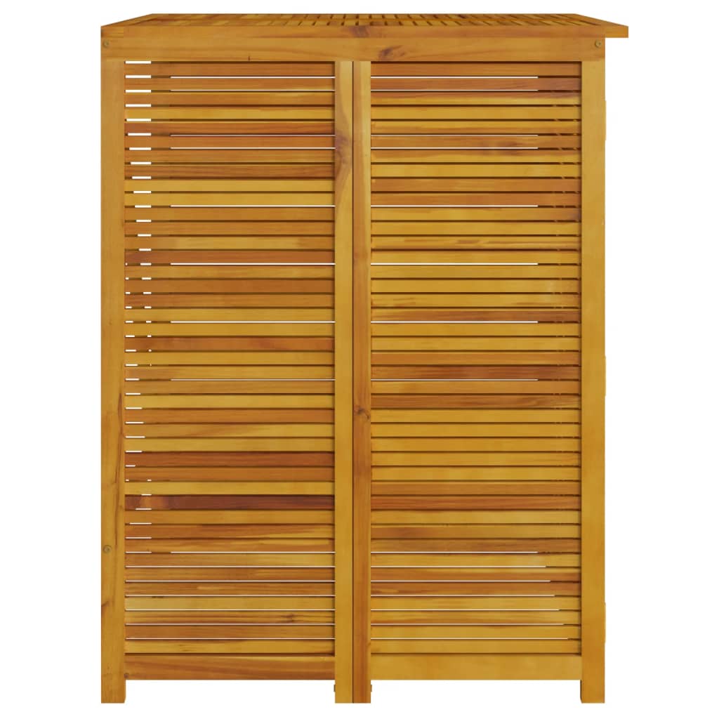 Single Garbage Bin Shed 70x89x117 cm Solid Wood Acacia