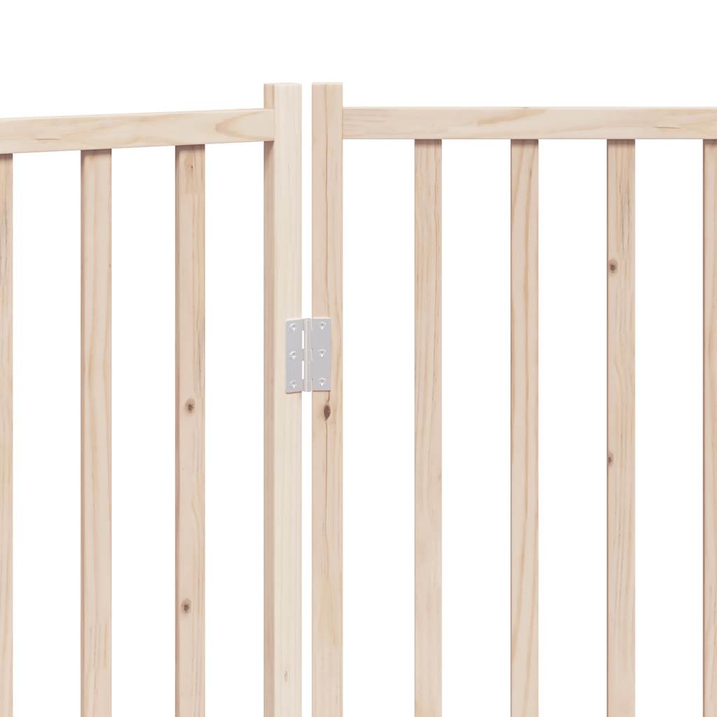 Dog Gate Foldable 2 Panels 160 cm Solid Wood Fir