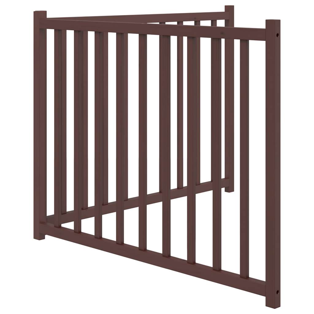 Dog Gate Foldable 2 Panels Brown Oak 160 cm Solid Wood Fir