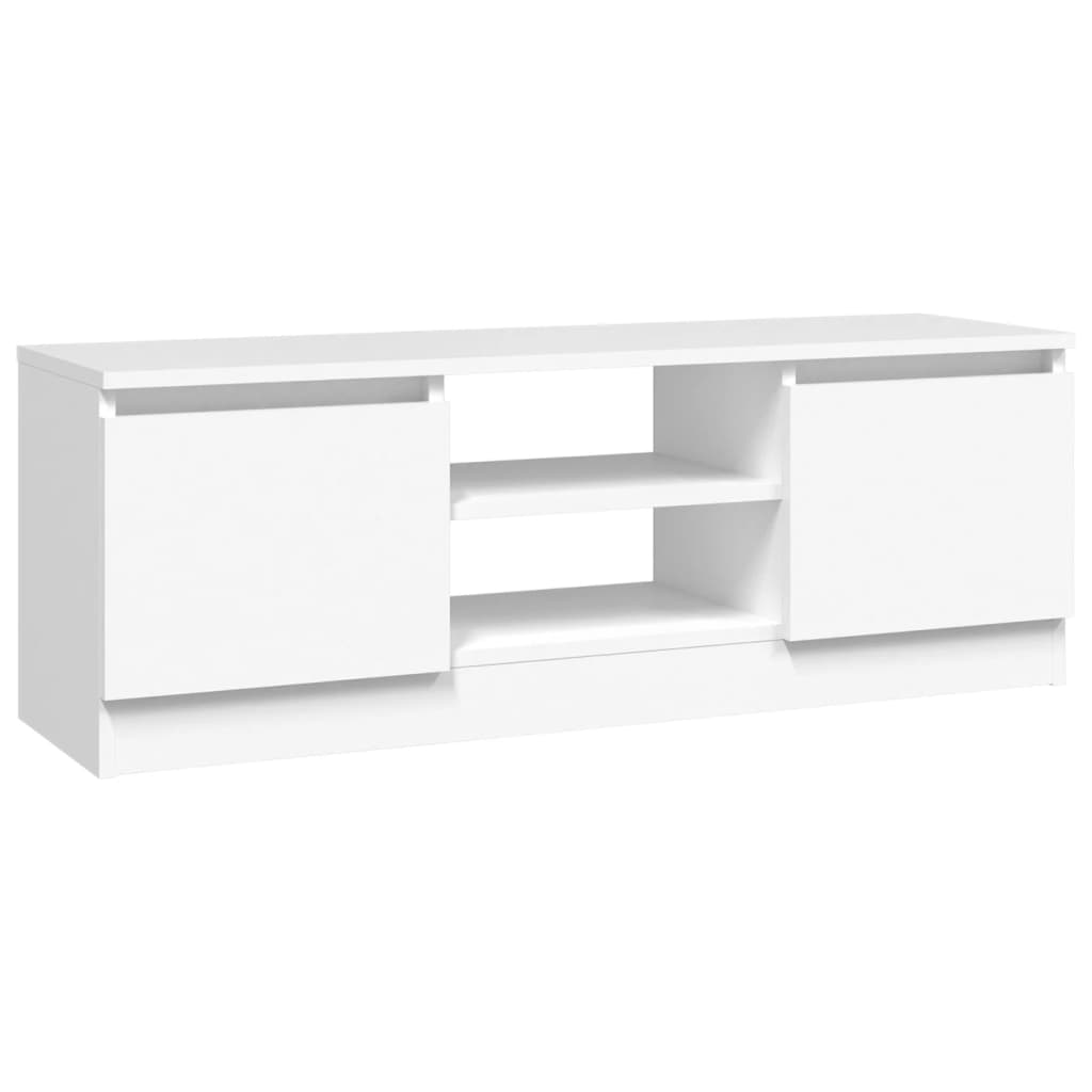 TV Cabinet with Door White 102x30x36 cm