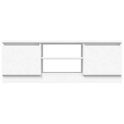 TV Cabinet with Door White 102x30x36 cm