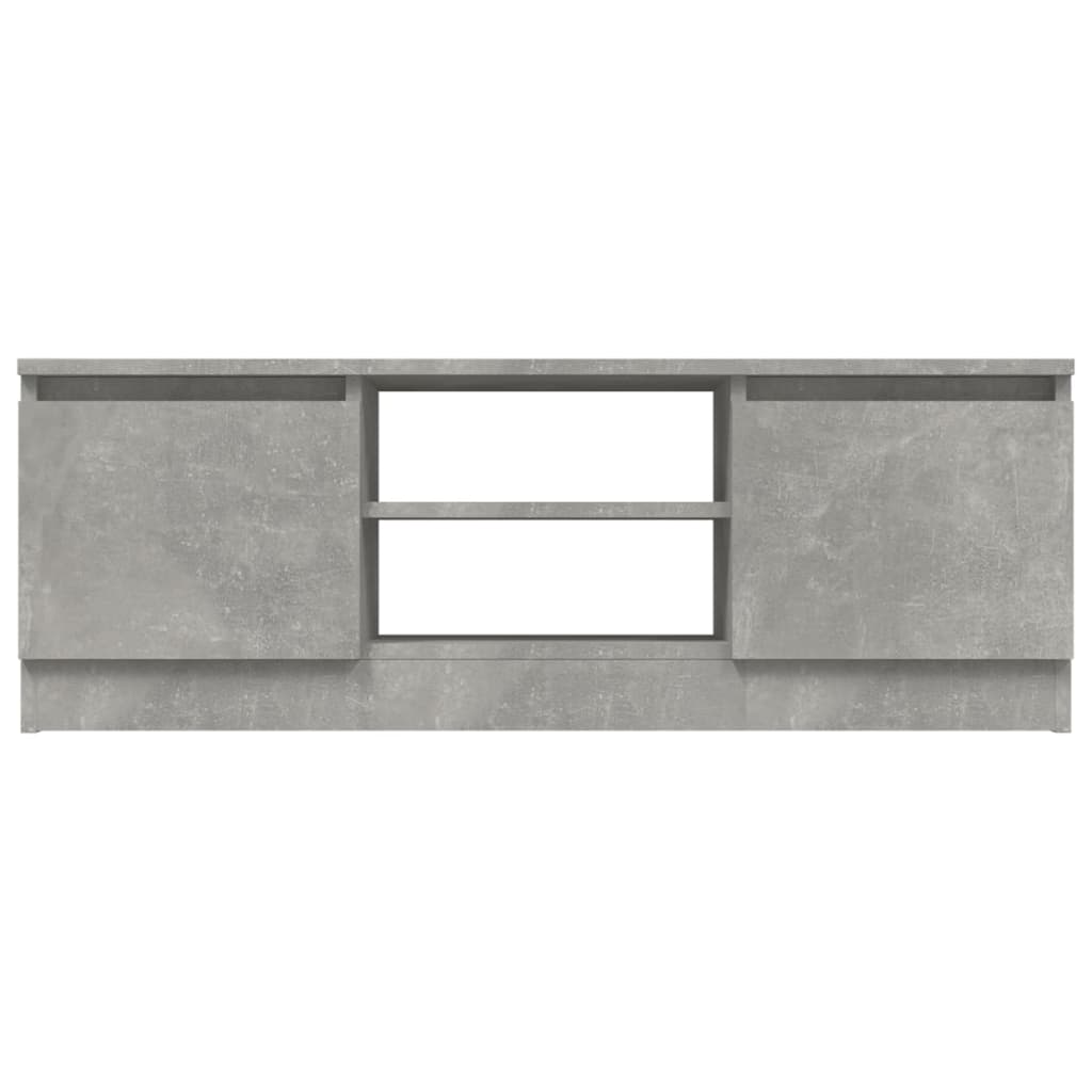 TV Cabinet with Door Concrete Grey 102x30x36 cm