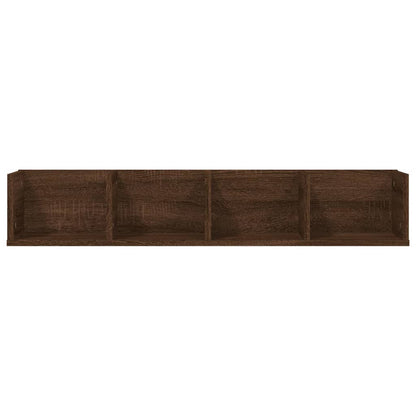 CD Wall Shelf Brown Oak 100x18x18 cm Engineered Wood