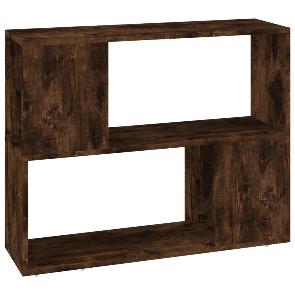 Book Cabinet/Room Divider Smoked Oak 80x24x63 cm