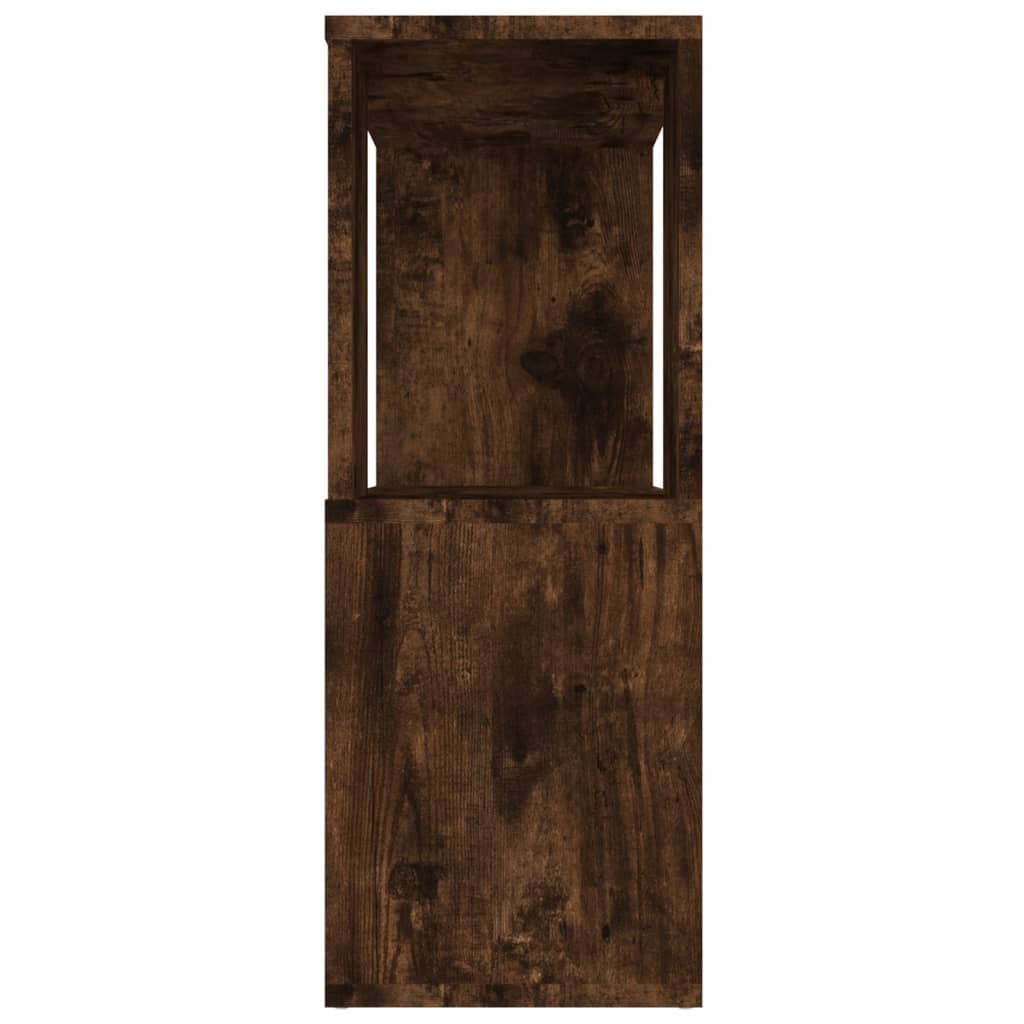 Book Cabinet/Room Divider Smoked Oak 80x24x63 cm