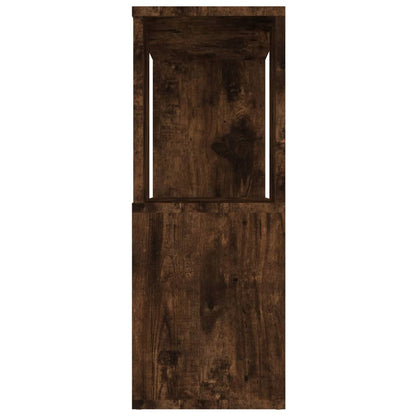 Book Cabinet/Room Divider Smoked Oak 80x24x63 cm