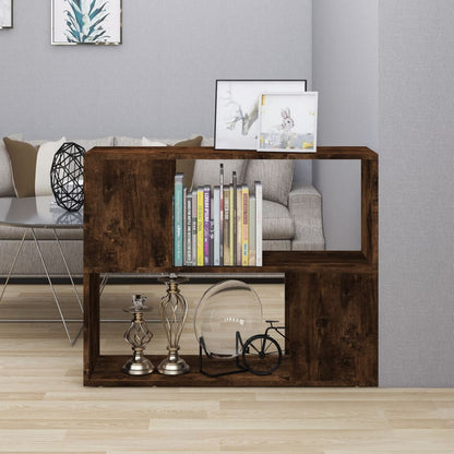 Book Cabinet/Room Divider Smoked Oak 80x24x63 cm