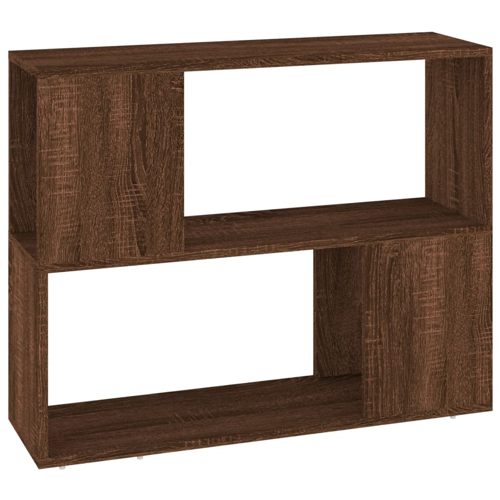 Book Cabinet/Room Divider Brown Oak 80x24x63 cm