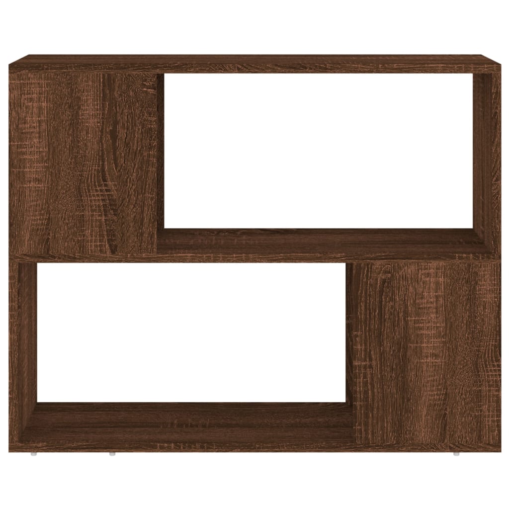 Book Cabinet/Room Divider Brown Oak 80x24x63 cm