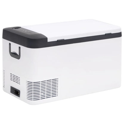 Cool Box with Handle Black and White 18 L PP & PE