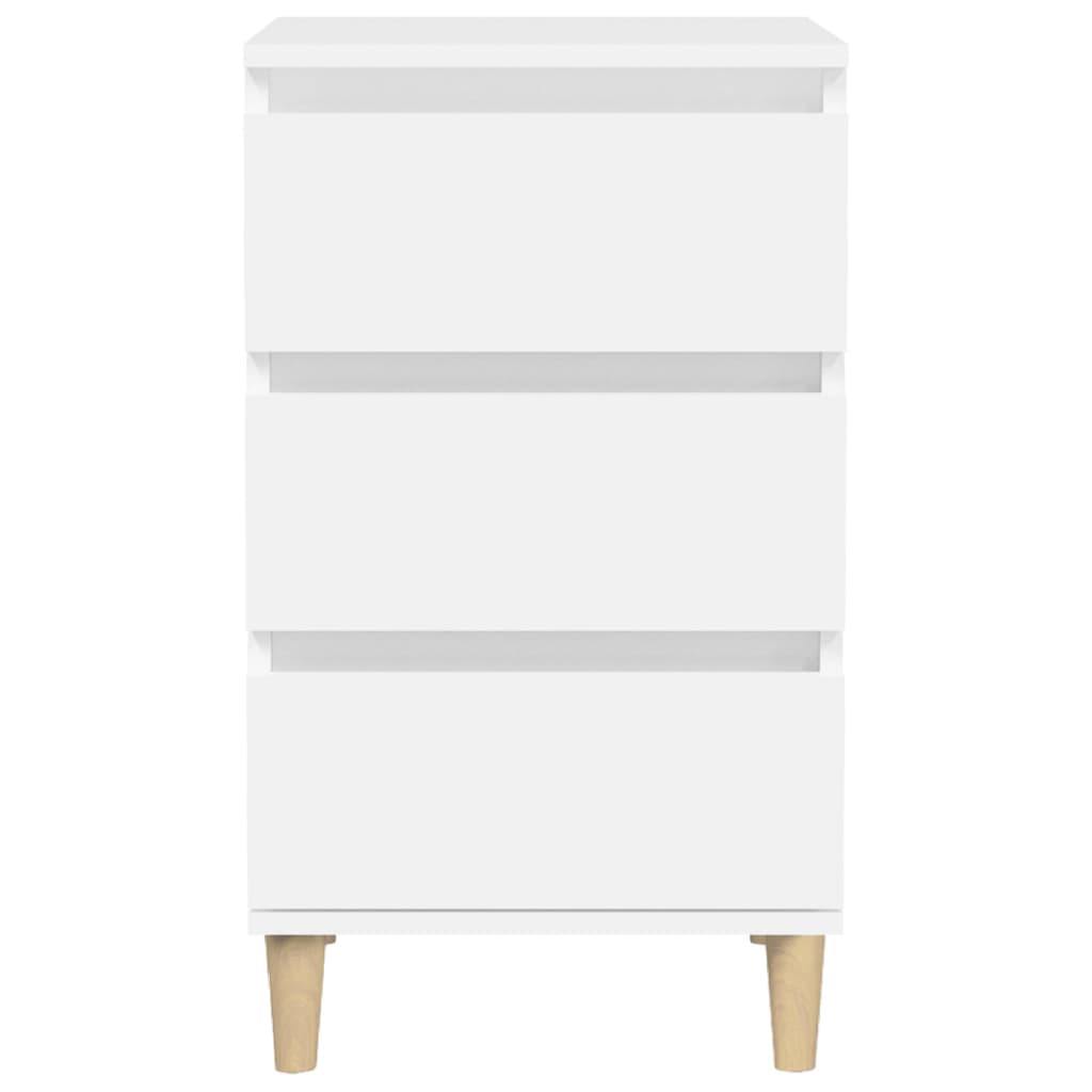 Bedside Cabinet White 40x35x70 cm Engineered Wood