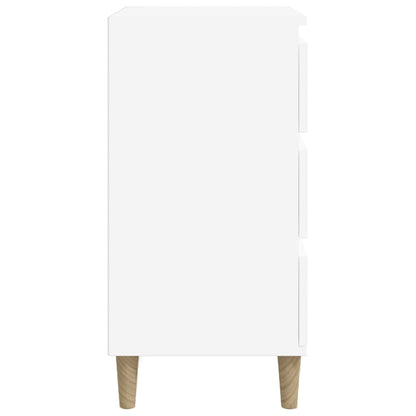 Bedside Cabinet White 40x35x70 cm Engineered Wood