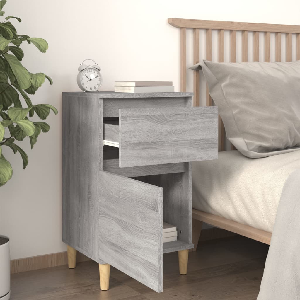 Bedside Cabinet Grey Sonoma 40x35x70 cm