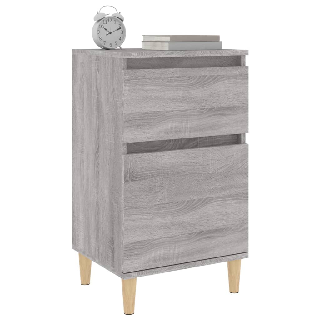 Bedside Cabinet Grey Sonoma 40x35x70 cm