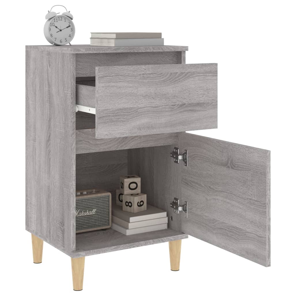 Bedside Cabinet Grey Sonoma 40x35x70 cm