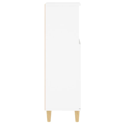 Bathroom Cabinet White 30x30x100 cm Engineered Wood