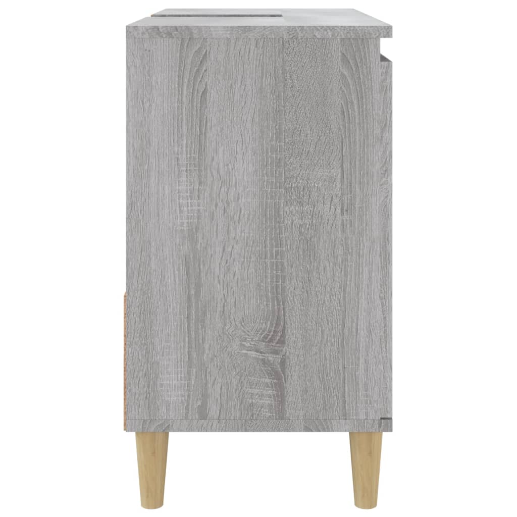 Bathroom Cabinet Grey Sonoma 65x33x60 cm Engineered Wood