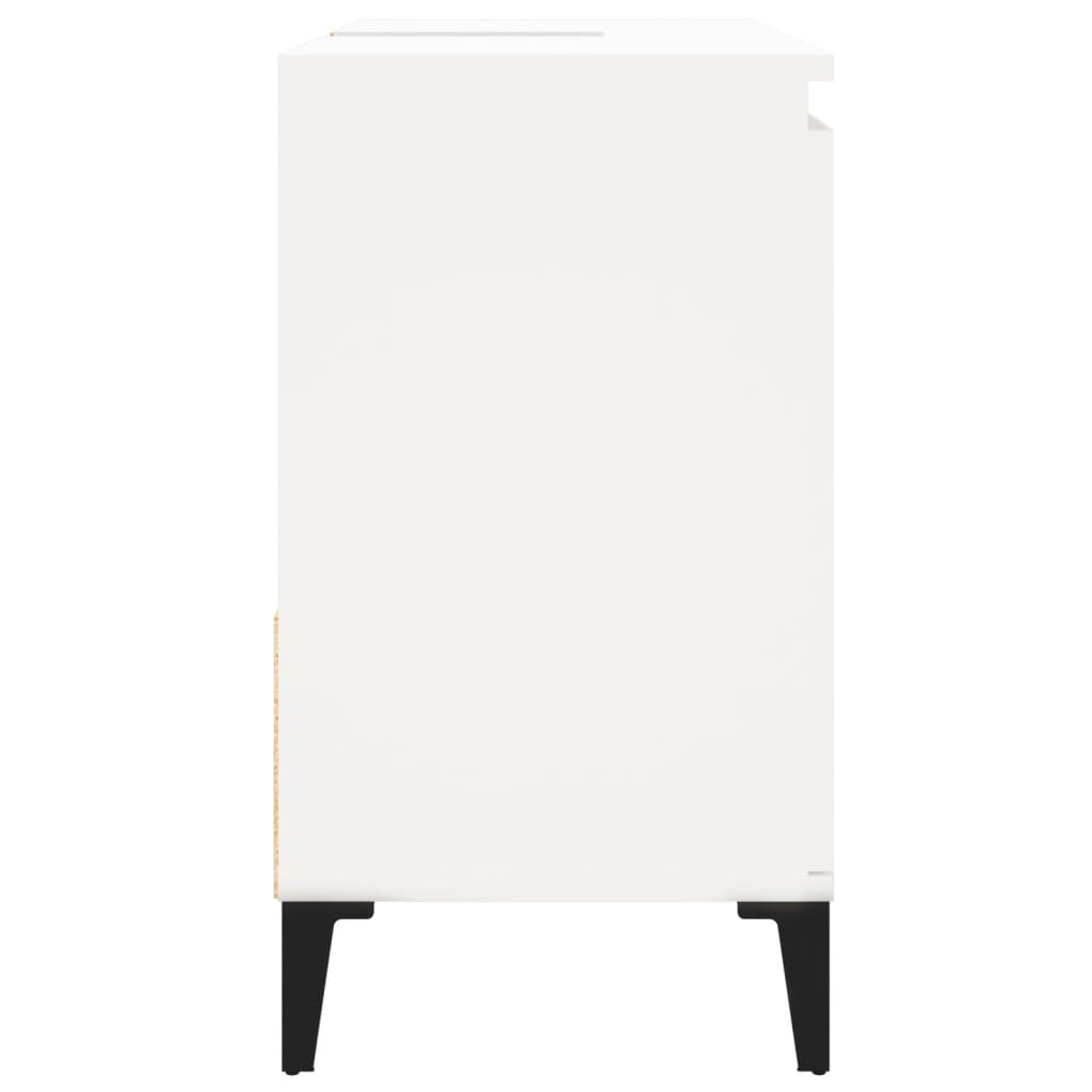 Bathroom Cabinet White 65x33x60 cm Engineered Wood