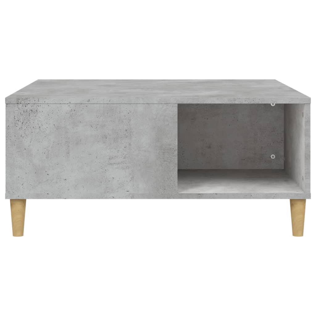 Coffee Table Concrete Grey 80x80x36.5 cm Engineered Wood