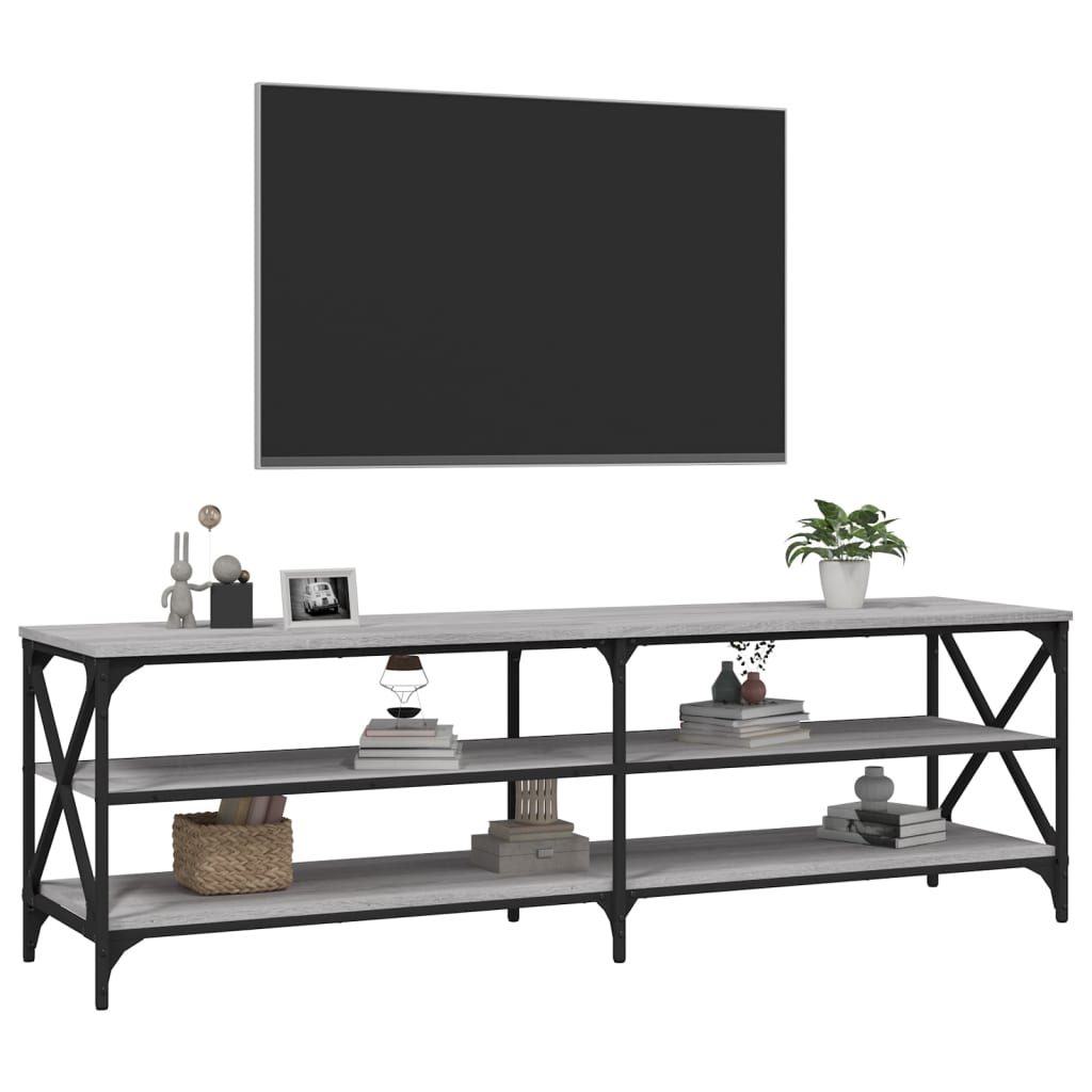 TV Cabinet Grey Sonoma 160x40x50 cm Engineered Wood