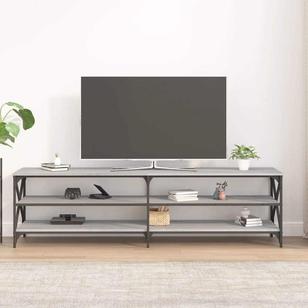 TV Cabinet Grey Sonoma 180x40x50 cm Engineered Wood