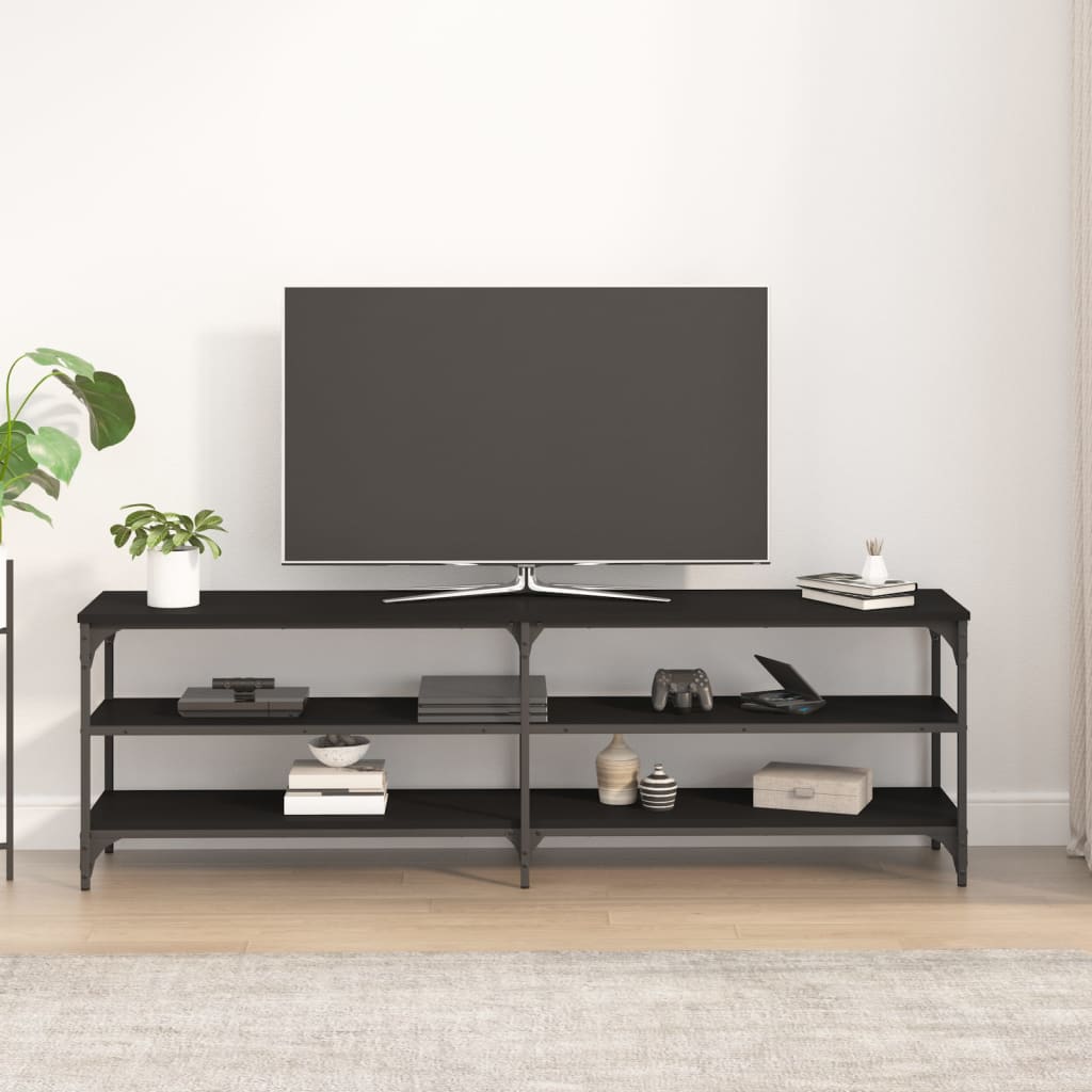 TV Cabinet Black 160x30x50 cm Engineered Wood