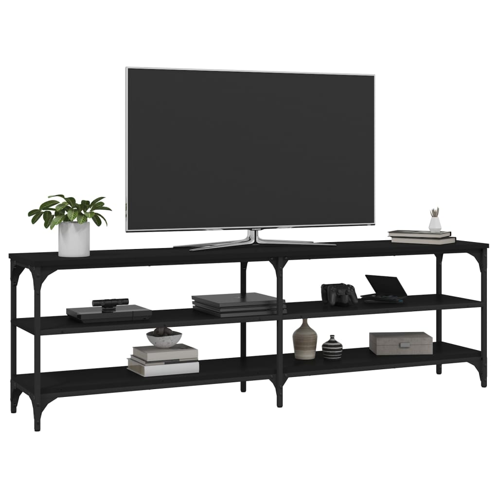 TV Cabinet Black 160x30x50 cm Engineered Wood