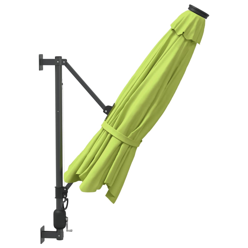 Wall-mounted Parasol Apple Green 290 cm