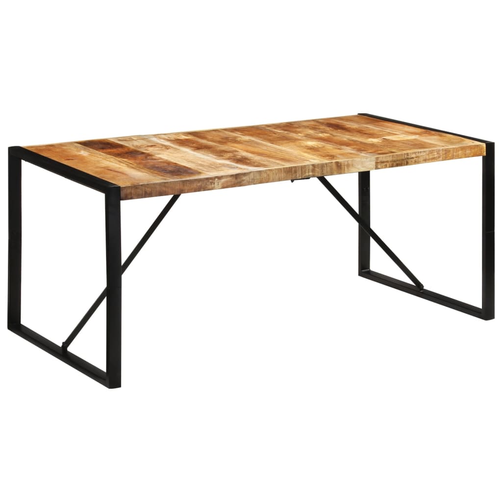 Dining Table 175x90x76 cm Solid Rough Wood Mango