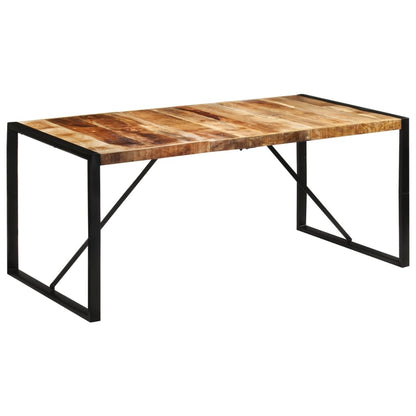 Dining Table 175x90x76 cm Solid Rough Wood Mango