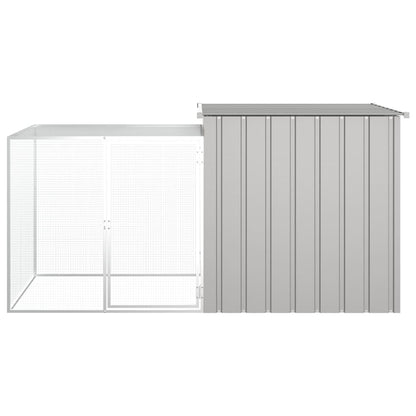 Rabbit Cage Grey 200x91x100 cm Galvanised Steel