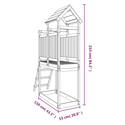 Outdoor Playset 53x110x214 cm Solid Wood Douglas