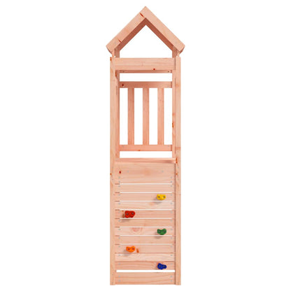 Play Tower with Rockwall 53x110.5x214 cm Solid Wood Douglas