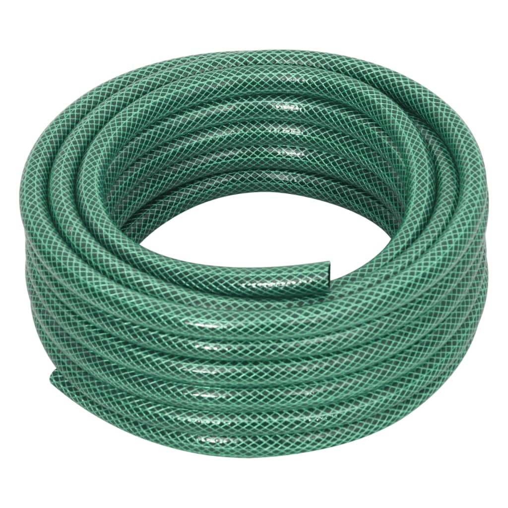 Garden Hose with Fitting Set Green 0.5" 10 m PVC