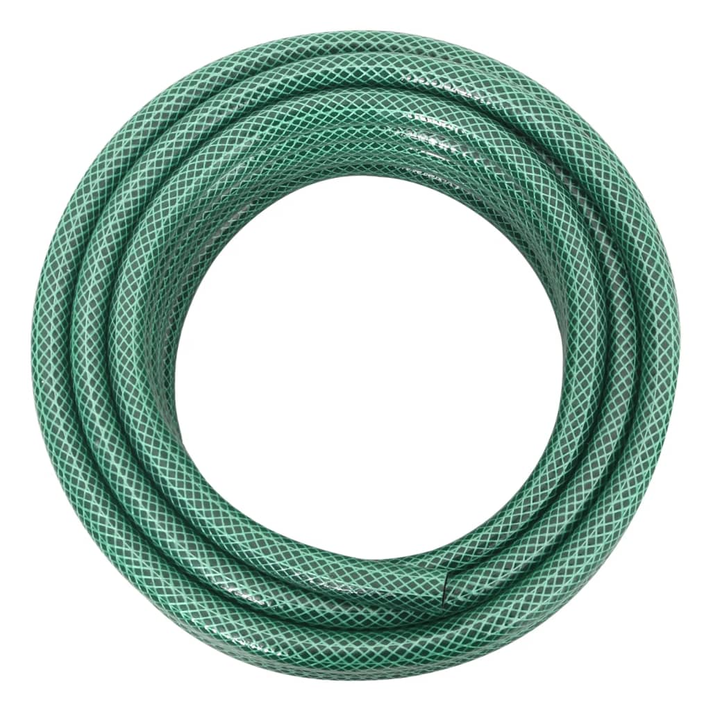 Garden Hose with Fitting Set Green 0.5" 10 m PVC