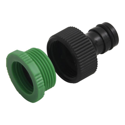 Garden Hose with Fitting Set Green 0.75" 20 m PVC