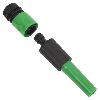 Garden Hose with Fitting Set Green 0.75" 20 m PVC