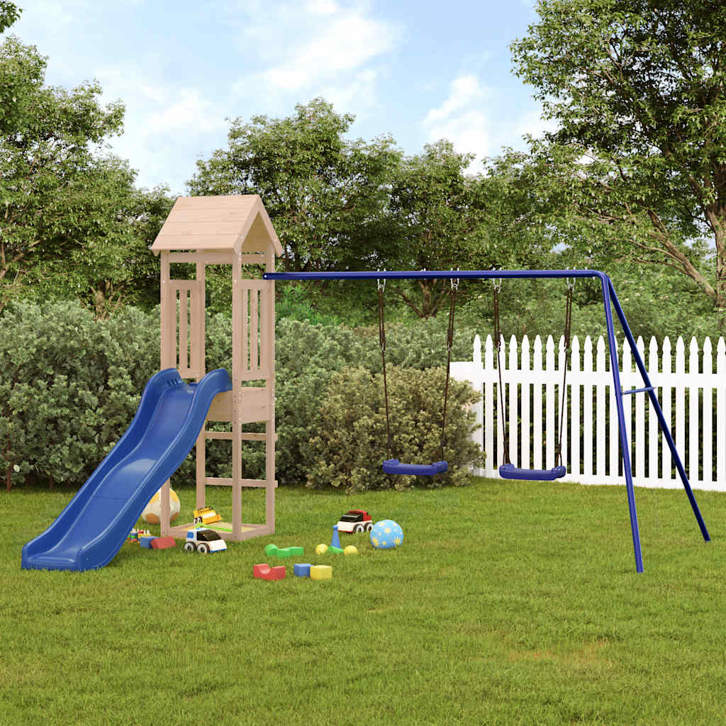 Outdoor Playset Solid Wood Pine