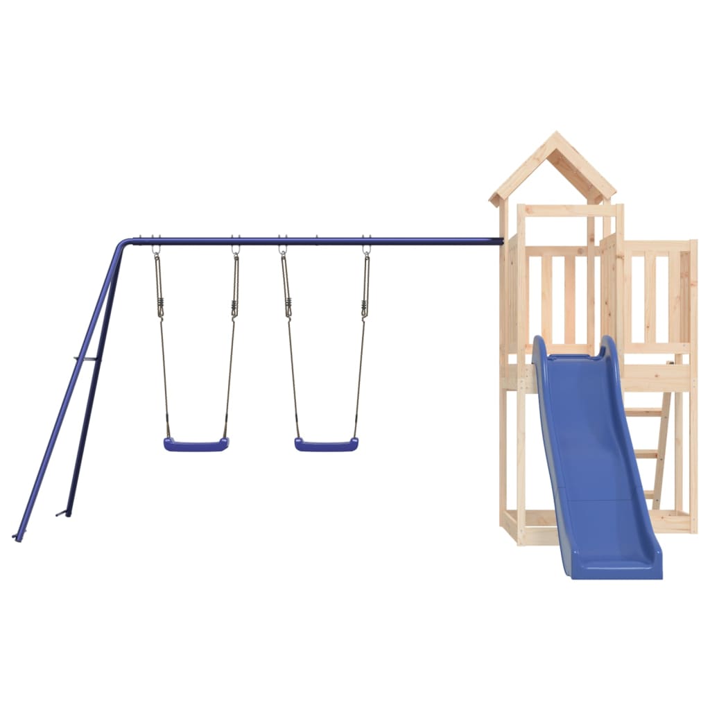 Outdoor Playset Solid Wood Pine