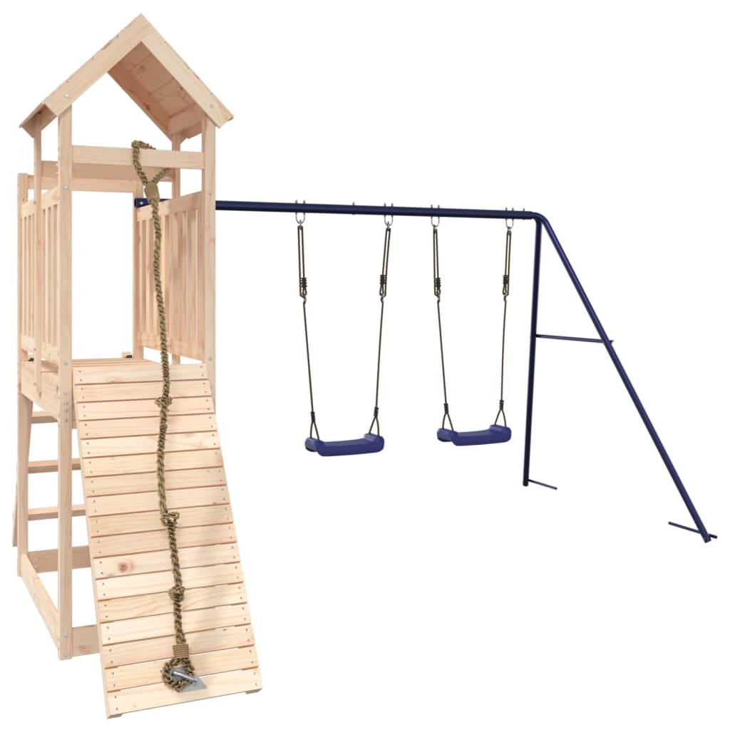 Outdoor Playset Solid Wood Pine