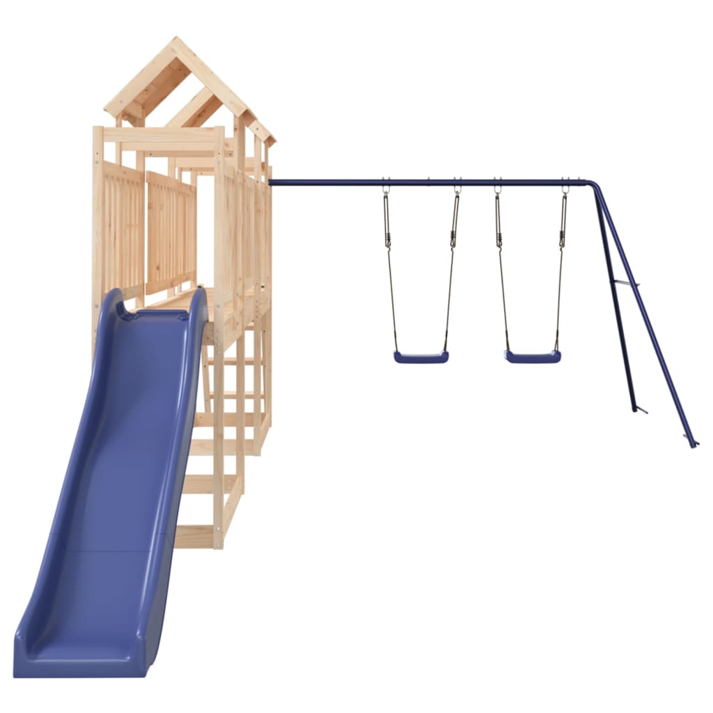 Outdoor Playset Solid Wood Pine