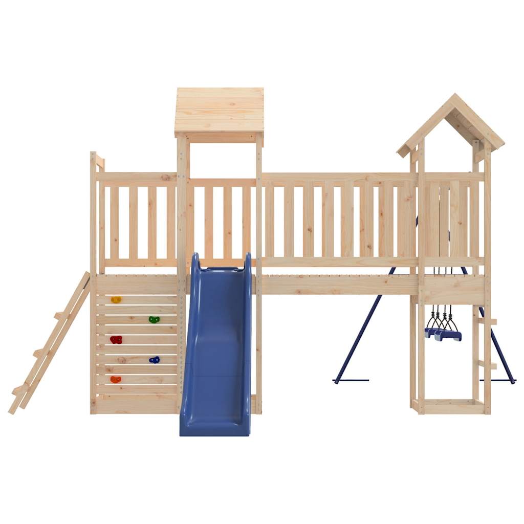 Outdoor Playset Solid Wood Pine