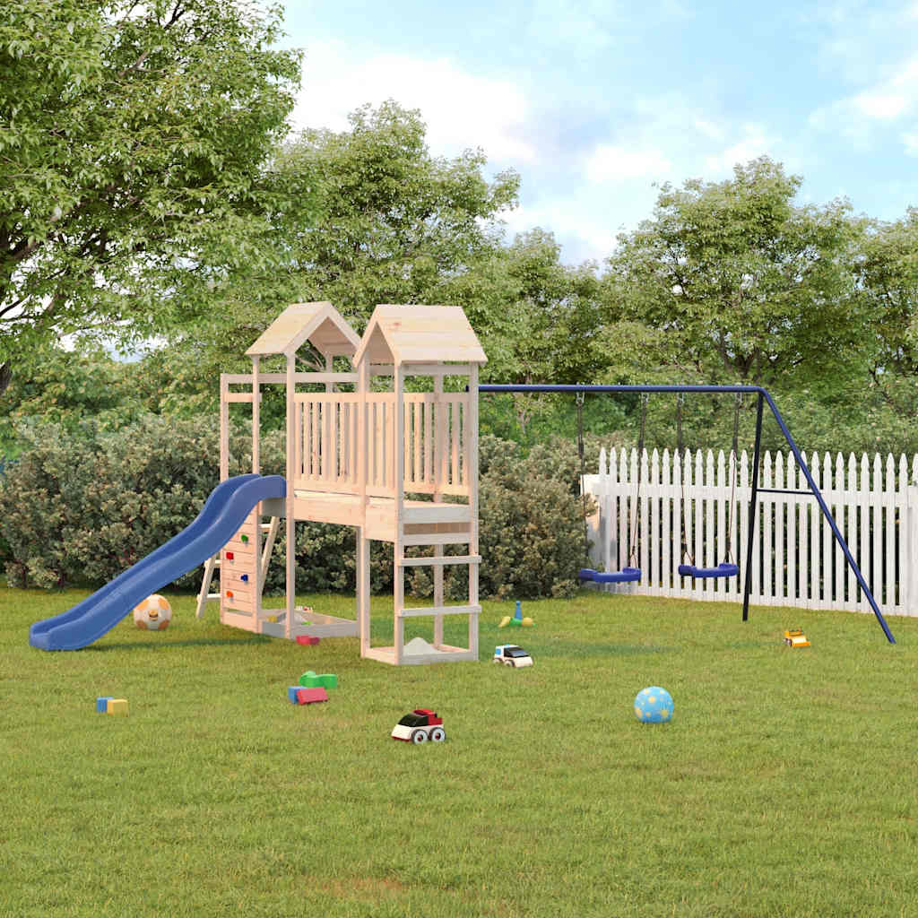 Outdoor Playset Solid Wood Pine